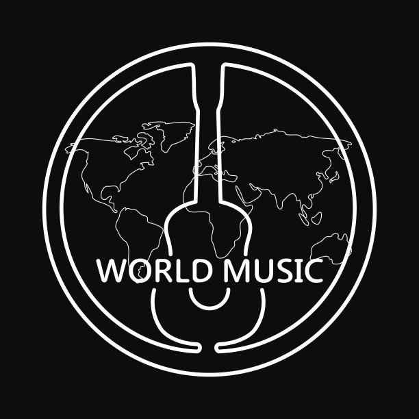 音乐标志与吉他图片下载