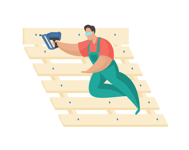 人用钉枪快速连接木板和图片下载