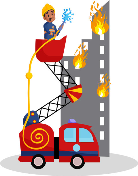 消防员卡通人物图片下载