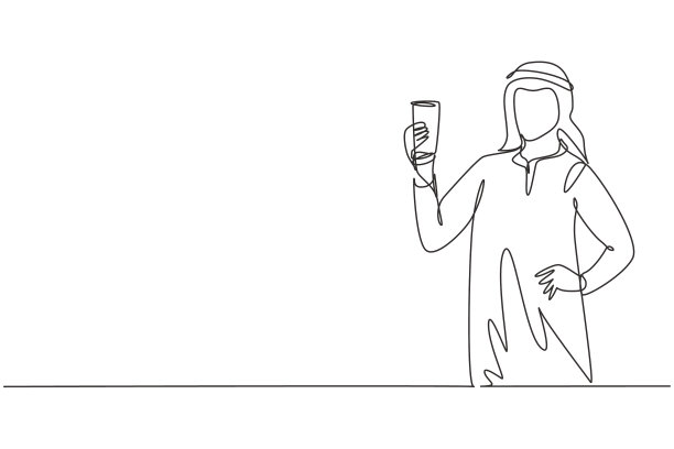 连续一行画肖像画快乐图片下载