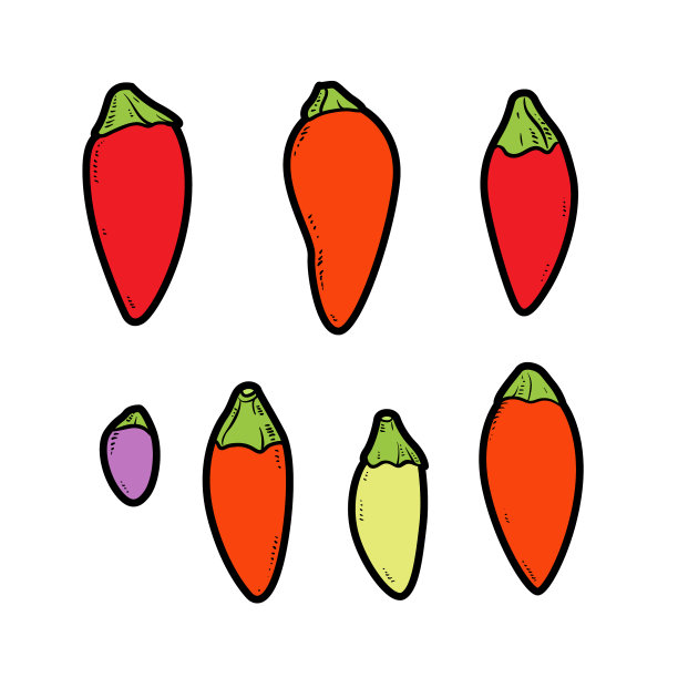 小苦辣椒颜色变化不大图片下载