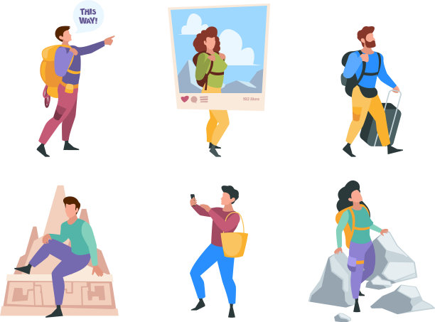 旅行者家庭夫妇幸福的人性格图片下载