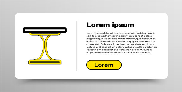 线圆桌图标孤立在白色的背景图片下载
