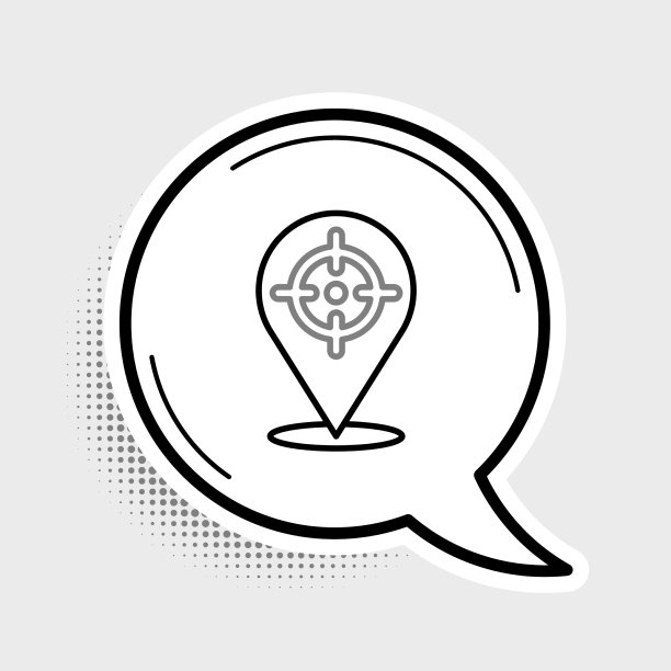 线目标财务目标概念图标孤立图片下载