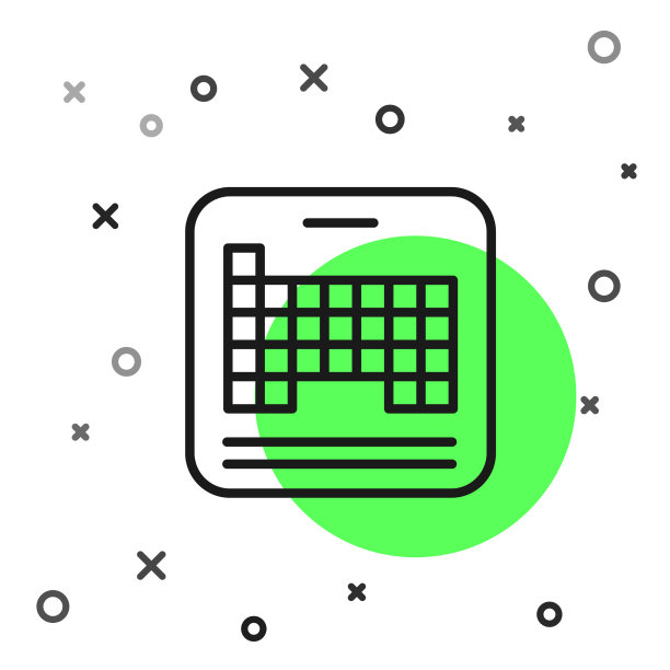 黑线元素周期表图标图片下载