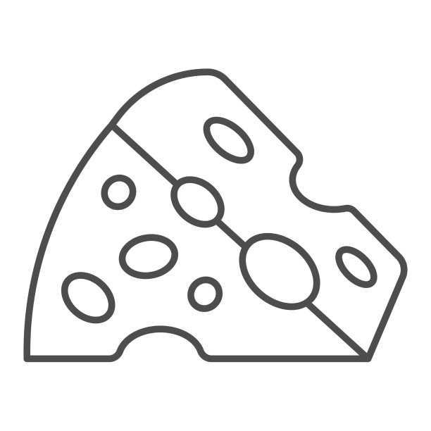 切片奶酪细线图标英国早餐图片下载