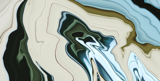 抽象的米色、深绿色和蓝色自然背景。艺术迷幻的数字现代背景。新的创新插图。充满活力的旗帜。模板。波的效果。岩石。大理石纹理。未来派传单。图片下载