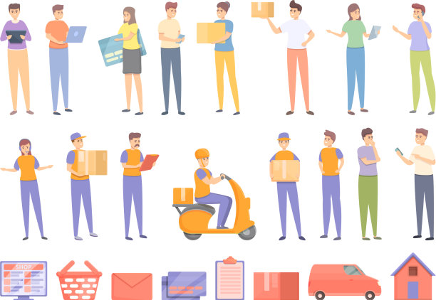 订购过程中的图标设置卡通图片下载