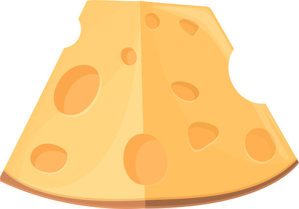 法国奶酪图标卡通瑞士切达干酪图片下载