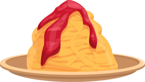 意大利面食品图标卡通通心粉意大利面图片下载