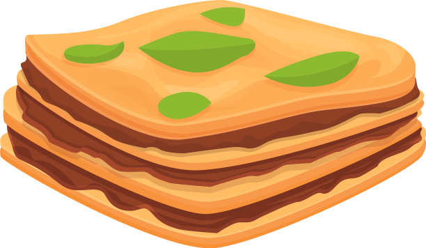 传统千层面图标卡通千层面图片下载