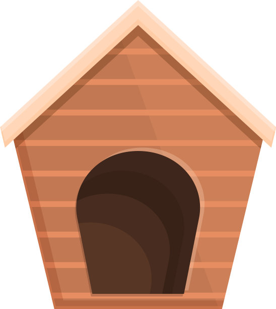 可爱的狗窝图标卡通小狗屋图片下载