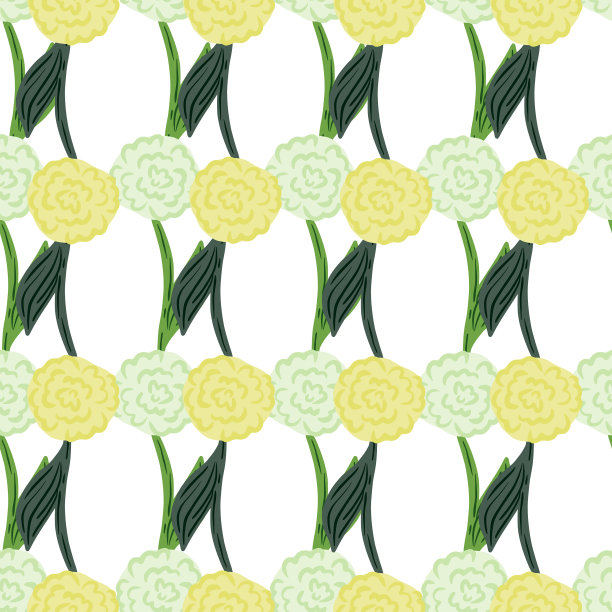 孤立的无缝图案与淡黄色和图片下载