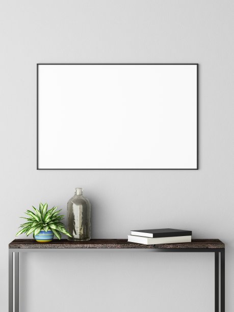 空框架模型在内部与对象图片下载