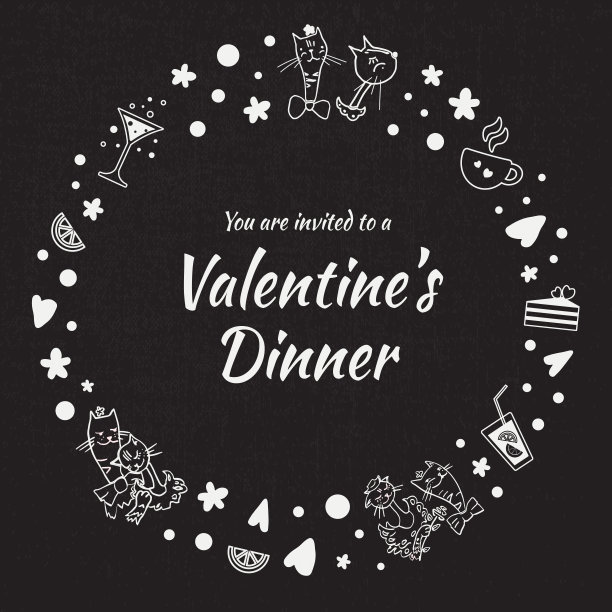 白色矢量合成在圆形上黑色图片下载