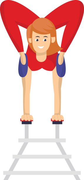 柔术艺术家概念矢量图标设计，马戏团字符符号，嘉年华表演者标志，节日剧团股票插图图片下载