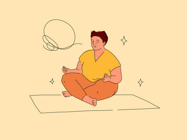 肥胖女子莲花式图片下载