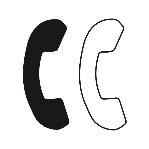 手机图标。手机的轮廓和轮廓。象征电话、数字和谈判，以及音频通信。图片下载