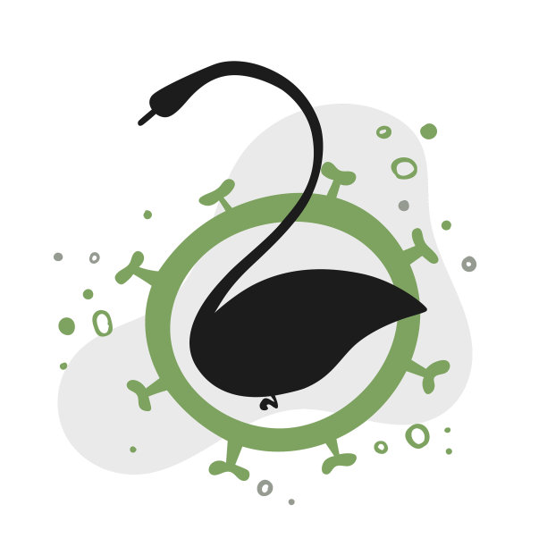 冠状病毒是黑天鹅的偶然事件图片下载