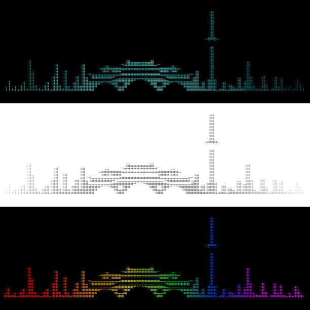 音图风格成都天际线图片下载