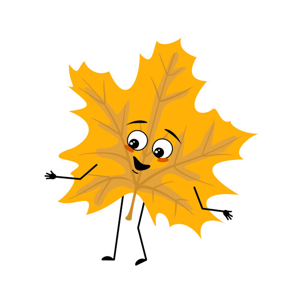 枫叶的性格带着喜悦的情感图片下载