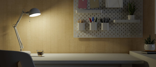 大学生工作场所，桌子上的复印空间，暗室图片下载