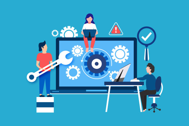 笔记本电脑维修理念与人图片下载