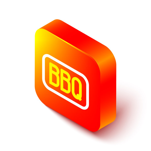 等距线烧烤图标隔离在白色图片下载