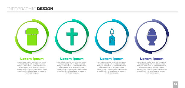 设置复活节蛋糕，基督教十字架，燃烧蜡烛图片下载