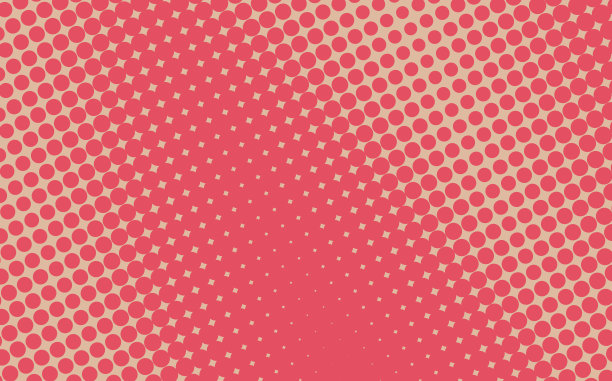 波普艺术创意概念丰富多彩的漫画书杂志封面。米色和粉红色背景的圆点。卡通半色调复古图案。抽象设计的海报，卡片，销售横幅，空气泡图片下载