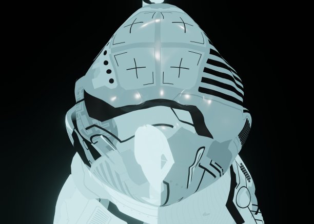 3d渲染的未来机械猴子在黑暗的背景图片下载