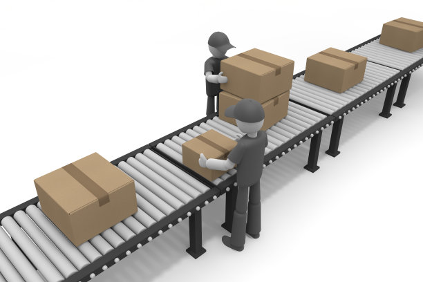 你的行李。一个工作的人。把纸板。在仓库工作。图片下载