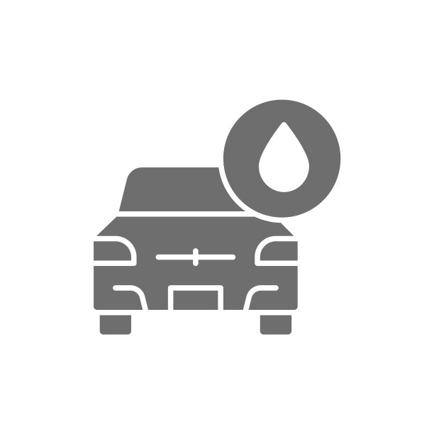 洗车自动洗车灰色图标图片下载