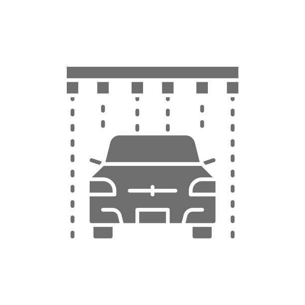 肥皂雨在门户洗车灰色图标图片下载