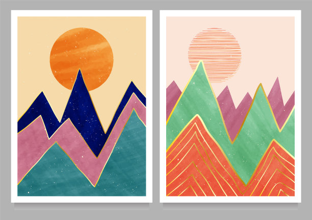 设置于中世纪现代极简抽象派图片下载