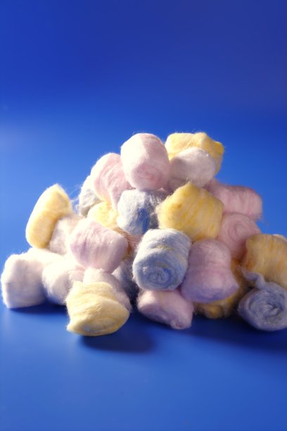 洁面化妆棉色彩缤纷图片下载