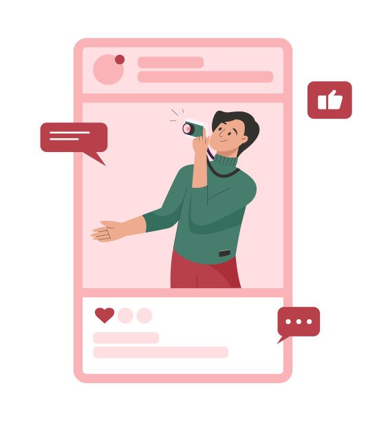 社交媒体概念摄影师拍照图片下载