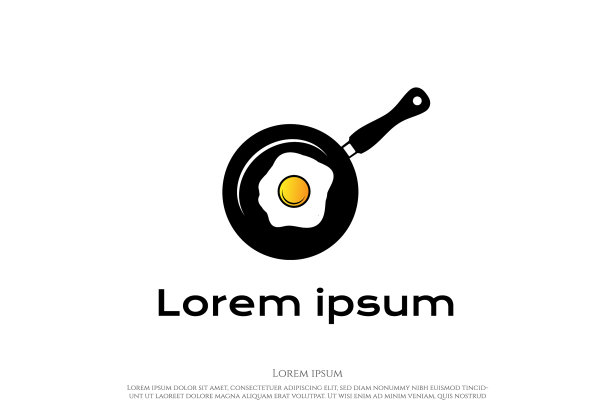 简单的极简主义煎锅，煎一面鸡蛋图片下载
