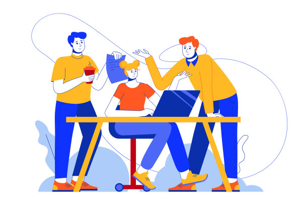 团队合作在办公室网络的概念图片下载