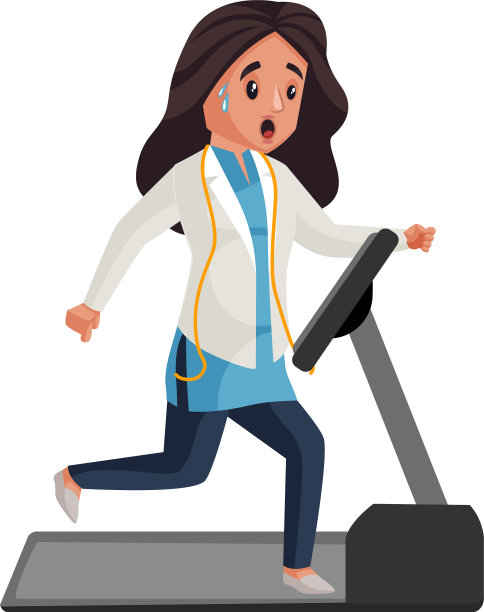 女营养学家卡通人物图片下载