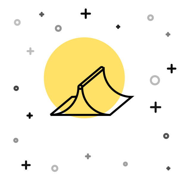 黑线溜冰公园图标孤立在白色图片下载