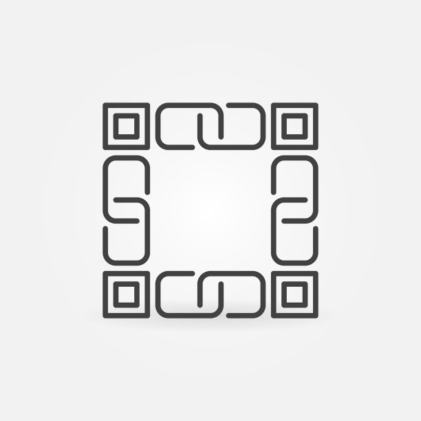 区块链技术细线概念图片下载