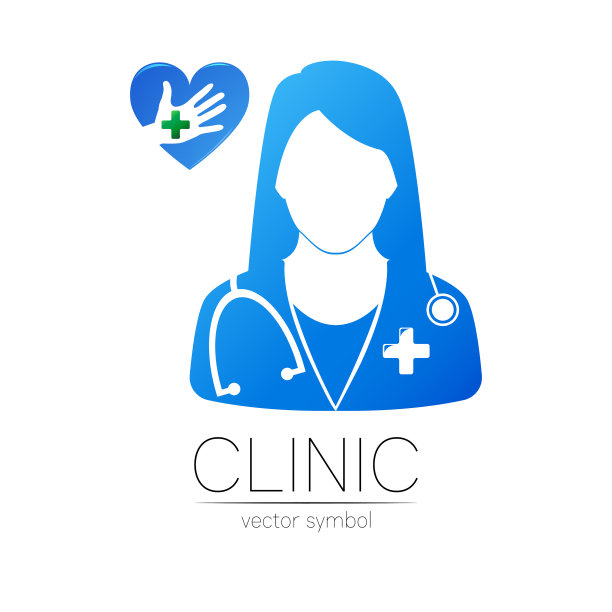 女博士和心与手的标志图片下载