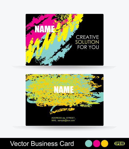 用墨迹设计的卡片图片下载