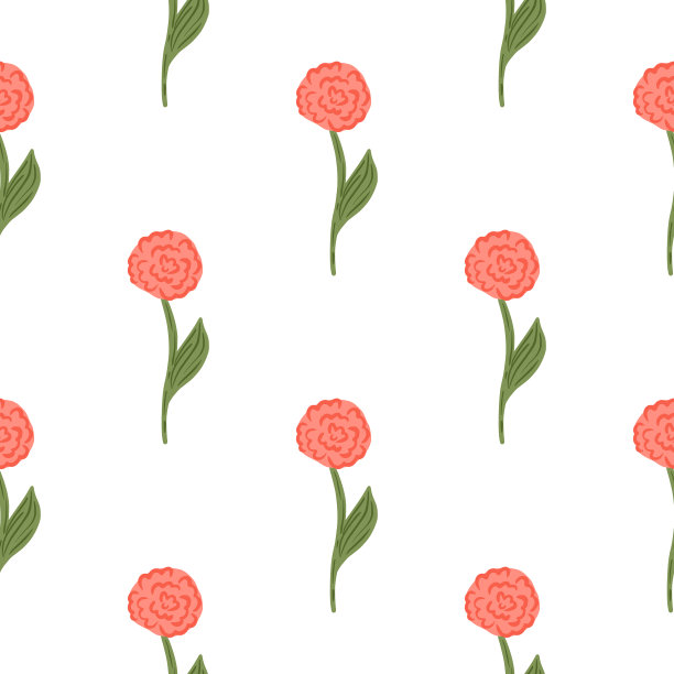 自然无缝的图案与粉红色的玫瑰花图片下载