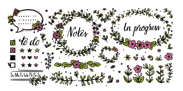 子弹日报花卉元素的装饰图片下载