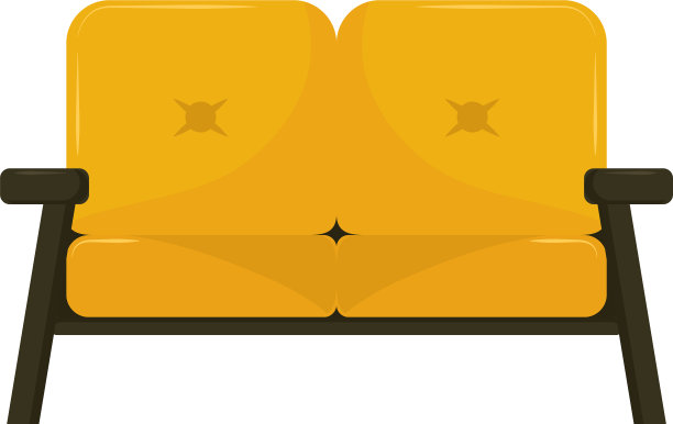 黄色的沙发内部图片下载