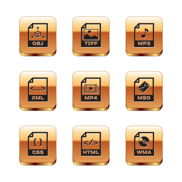 设置obj文件文件CSS HTML mp4 XML和mp3图片下载