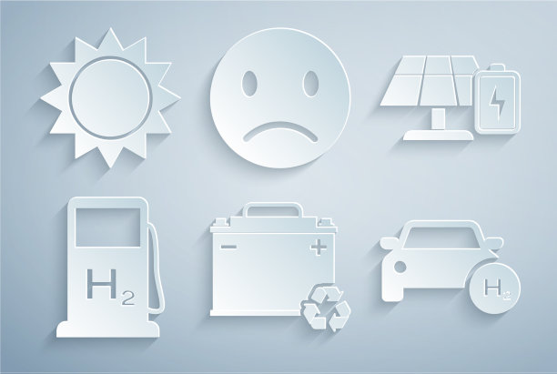 汽车电池与回收太阳能电池板图片下载