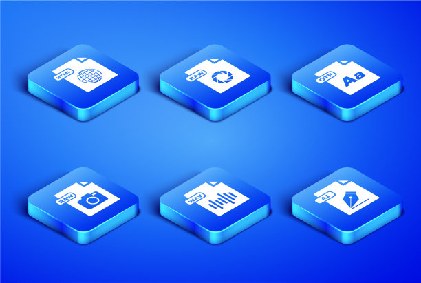 设置ai文件文件HTML wav raw和otf图标图片下载